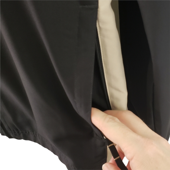 Cutter & Buck Light Weight Jacket Size M Black Tan CB Wind Tec - Picture 6 of 8